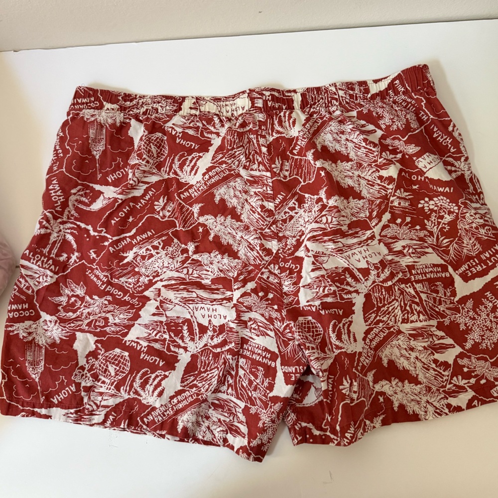 Tommy Bahama Red Aloha Print‎ Boxer Shorts XL - Picture 3 of 3